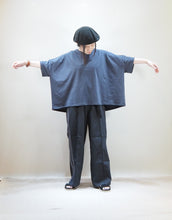 画像をギャラリービューアに読み込む, NOUVVELES DU PARADIS "コットン天竺 ワイドTシャツ SUMIKURO"
