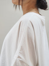 画像をギャラリービューアに読み込む, NOUVELLES DU PARADIS "コットン天竺 ワイドTシャツ OFF WHITE”
