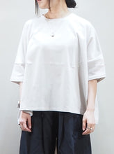 画像をギャラリービューアに読み込む, NOUVELLES DU PARADIS "コットン天竺 ワイドTシャツ MILK”
