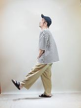 画像をギャラリービューアに読み込む, SETTO × toulouse &quot;2タック ワイドテーパードチノパンツ BEIGE&quot;
