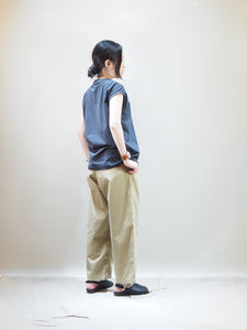 SETTO × toulouse "2タック ワイドテーパードチノパンツ BEIGE"