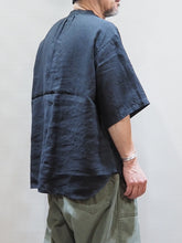 画像をギャラリービューアに読み込む, ORDINARY FITS "リネン ワークプルオーバーシャツ BLACK"
