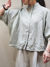 画像をギャラリービューアに読み込む, SETTO ″LINEN FEELING SHIRT LIGHT GREEN″
