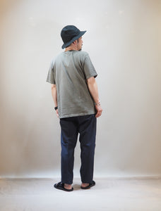PATCHII "吊り編み 丸胴 ポケットTシャツ OLIVE KHAKI"