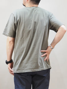 PATCHII "吊り編み 丸胴 ポケットTシャツ OLIVE KHAKI"