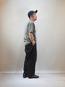SETTO × toulouse "2タック ワイドテーパードチノパンツ BLACK"