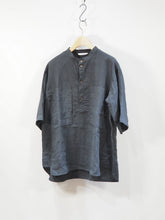 画像をギャラリービューアに読み込む, ORDINARY FITS "リネン ワークプルオーバーシャツ BLACK"
