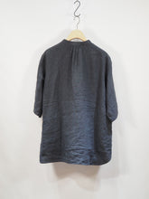 画像をギャラリービューアに読み込む, ORDINARY FITS "リネン ワークプルオーバーシャツ BLACK"

