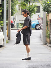 画像をギャラリービューアに読み込む, THOUSAND MILE "MENS SUMMER SET シャツ&amp;ショーツ BLACK"
