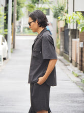 画像をギャラリービューアに読み込む, THOUSAND MILE "MENS SUMMER SET シャツ&amp;ショーツ BLACK"
