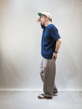 画像をギャラリービューアに読み込む, PATCHII "リサイクルコットン 吊り編み 丸胴 Tシャツ NAVY"
