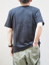 画像をギャラリービューアに読み込む, PATCHII "リサイクルコットン 吊り編み 丸胴 Tシャツ BLACK"
