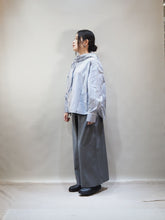 画像をギャラリービューアに読み込む, mizuiro ind &quot;ストライプ フードシャツ&quot;
