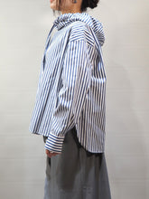 画像をギャラリービューアに読み込む, mizuiro ind &quot;ストライプ フードシャツ&quot;
