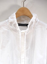 画像をギャラリービューアに読み込む, mizuiro ind &quot;ギャザースタンドカラーシャツ&quot;
