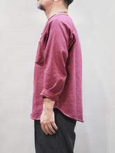 画像をギャラリービューアに読み込む, BARNS OURFITTERS “90‛s ヘヴィーウェイト 8分袖 ベースボールTシャツ BURGANDY“
