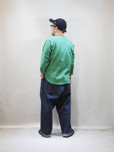 画像をギャラリービューアに読み込む, BARNS OURFITTERS “90‛s ヘヴィーウェイト 8分袖 ベースボールTシャツ GREEN“
