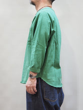 画像をギャラリービューアに読み込む, BARNS OURFITTERS “90‛s ヘヴィーウェイト 8分袖 ベースボールTシャツ GREEN“
