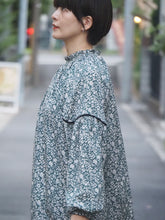 画像をギャラリービューアに読み込む, WHYTO &quot;VINTAGE FLOWER DERSS GREEN&quot;
