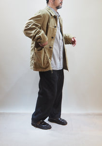 SAGE DE CRET "コットン リネン バックサテン カバーオールジャケット BEIGE"