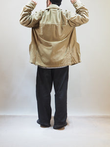 SAGE DE CRET "コットン リネン バックサテン カバーオールジャケット BEIGE"