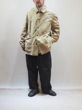 画像をギャラリービューアに読み込む, SAGE DE CRET &quot;コットン リネン バックサテン カバーオールジャケット BEIGE&quot;

