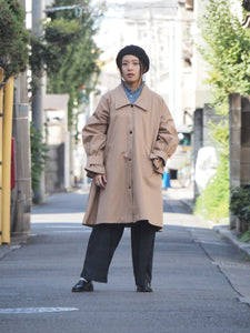WHYTO "TENT LINE COAT BEIGE"