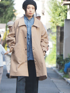 WHYTO "TENT LINE COAT BEIGE"