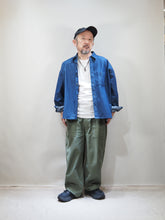 画像をギャラリービューアに読み込む, AUDIENCE "10ozデニム クロップドシャツ BLUE INDIGO"

