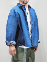 画像をギャラリービューアに読み込む, AUDIENCE "10ozデニム クロップドシャツ BLUE INDIGO"
