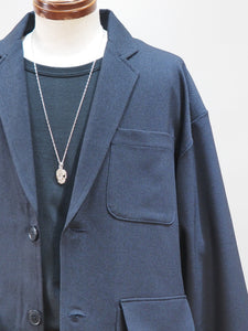 AUDIENCE "ウールライクサージ モッズテーラードジャケット NAVY"
