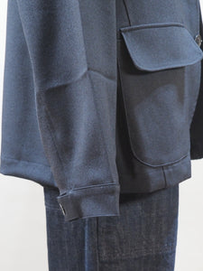AUDIENCE "ウールライクサージ モッズテーラードジャケット NAVY"