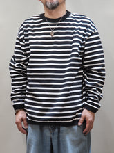 画像をギャラリービューアに読み込む, melple "AMERICAN RINGER LS T-SHIRTS BLACK/OFF"
