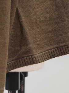 dip "ボーダー クルーネックセーター BROWN"