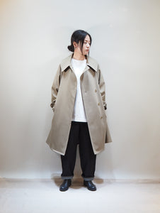 mizuiroind "ポリエステルシャンブレー トレンチコート BEIGE"