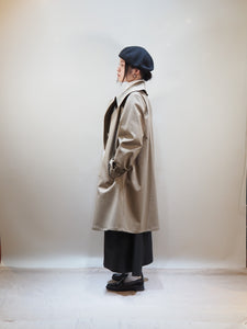 mizuiroind "ポリエステルシャンブレー トレンチコート BEIGE"