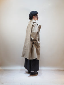 mizuiroind "ポリエステルシャンブレー トレンチコート BEIGE"