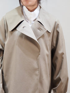 mizuiroind "ポリエステルシャンブレー トレンチコート BEIGE"