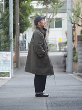 画像をギャラリービューアに読み込む, AUDIENCE &quot;コットンナイロン高密度ポプリン M-90 スタンドモッズコート OLIVE&quot;
