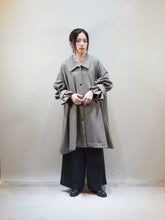 画像をギャラリービューアに読み込む, WHYTO &quot;TENT LINE COAT BROWN CHECK&quot;
