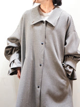 画像をギャラリービューアに読み込む, WHYTO &quot;TENT LINE COAT BROWN CHECK&quot;
