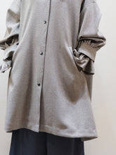 画像をギャラリービューアに読み込む, WHYTO &quot;TENT LINE COAT BROWN CHECK&quot;
