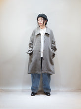 画像をギャラリービューアに読み込む, WHYTO &quot;TENT LINE COAT BROWN CHECK&quot;
