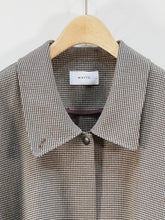 画像をギャラリービューアに読み込む, WHYTO &quot;TENT LINE COAT BROWN CHECK&quot;
