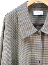 画像をギャラリービューアに読み込む, WHYTO &quot;TENT LINE COAT BROWN CHECK&quot;
