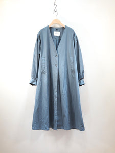 MIDIUMISOLID "3way ケープコート BLUE GRAY"