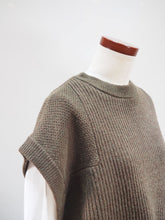 画像をギャラリービューアに読み込む, KHA:KI &quot;MIL VEST COMBO BLOUSE KHAKI&quot;
