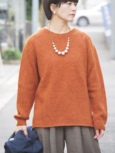 画像をギャラリービューアに読み込む, John Tulloch &quot;シェットランドラムウール クルーネックセーター EMBER &quot;
