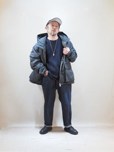 miffew "ZIP UP DOWN PARKA BLACK"