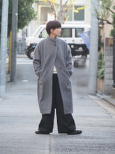 画像をギャラリービューアに読み込む, mizuiro ind &quot;スタンドカラーロングコート CHARCOAL&quot;
